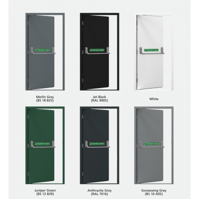 DFS606 Series 6 - Fire Exit Door -  890mm x 2095mm Right Hand Hung (Brand: NVM Doors )